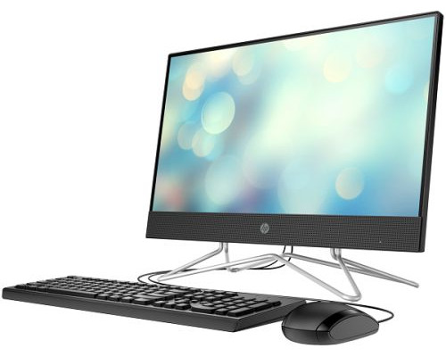 Моноблок 21,5 HP 22-df0057ur 1G1B4EA Athlon 3050U/8GB/256GB SSD/FHD/DOS/black купить QBS.ru