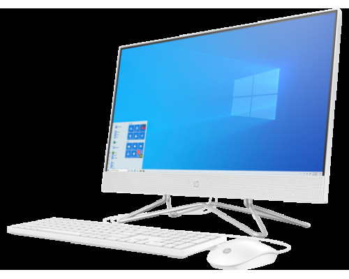 Моноблок 23.8 HP 24-df0032ur 14Q03EA Pentium J5040/4GB/128GB SSD/FHD/Intel Internal Graphics/noDVD/kbd mouse wired/Cam/snow white/Win10 купить QBS.ru