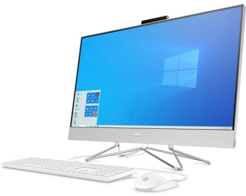 Моноблок 23.8 HP 24-df0014ur AiO 14P85EA Athlon 3050U/4GB/128GB SSD/FHD/noDVD/AMD Intergrated Graphics/Cam/WiFi/Win10 + USB KBD, USB MOUSE/snow whit купить QBS.ru