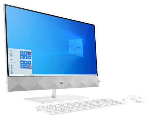 Моноблок 27 HP Pavilion I 27-27-d0014ur 199T7EA i7-10700T/16GB/512GB SSD/UHD/nVidia Gef MX350 4GB/no DVD/kbd mouse wireless/Cam/Win10/white купить QBS.ru