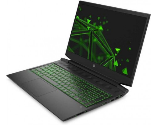Ноутбук HP Pavilion Gaming 16-a0017ur 22R51EA i5-10300H/8GB/512GB SSD/16.1 FHD/GTX1650 4GB/DOS/black green купить QBS.ru