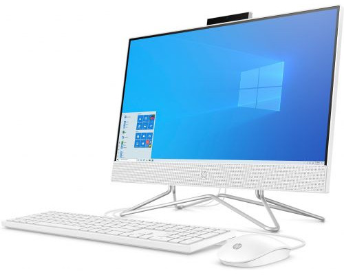 Моноблок 21,5 HP 22-df0046ur AiO 14P75EA Ryzen 3 3250U/4GB/256GB SSD/FHD/noDVD/integrated graphics/Cam/WiFi/Win10 + USB KBD, USB MOUSE/snow white купить QBS.ru