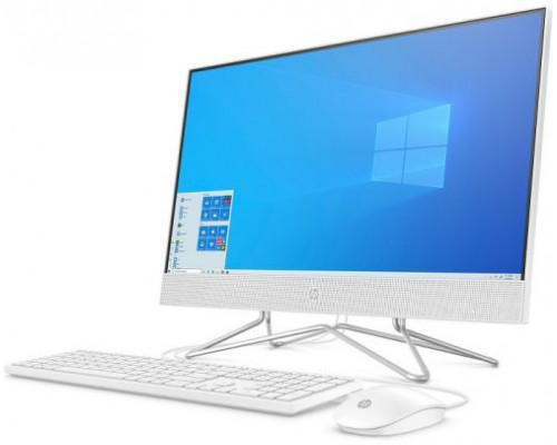 Моноблок 23.8 HP 24-df1014ur 3B4L5EA i3-1125G4/4GB/128GB SSD/FHD/Intel Internal Graphics/noDVD/kbd mouse wired/Cam/Win10Home/snow white купить QBS.ru