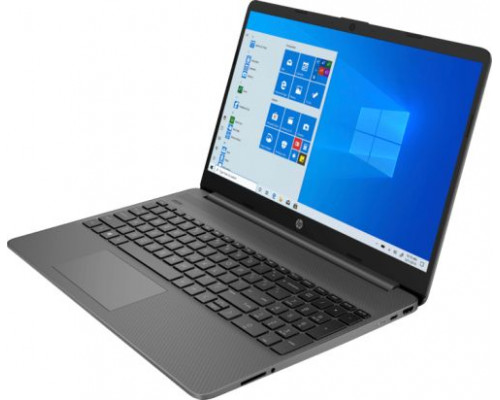 Ноутбук HP 15s-fq3025ur 3V048EA N6000/4GB/256GB SSD/noDVD/15.6 FHD/UHD graphics/WiFi/BT/cam/DOS/gray купить QBS.ru