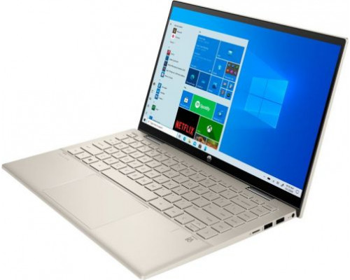 Ноутбук HP Pavilion 14x360 14-dy0009ur 3B3Q9EA i5 1135G7/8GB/512GB SSD/noDVD/Iris Xe Graphics/14 FHD/Touch/Cam/WiFi/FPR/Win10Home/Warm Gold купить QBS.ru