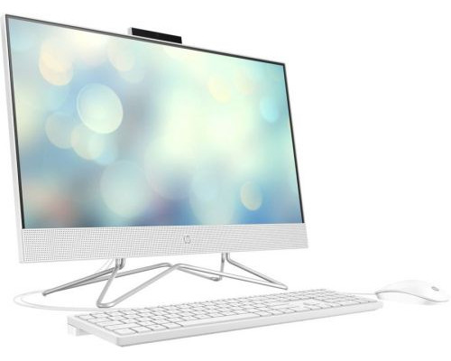 Моноблок 23.8 HP 24-df0131ur 497C6EA J4025/4GB/128GB SSD/UHD Graphics/FHD/noDVD/kbd&mouse wired/cam/Win10Home/snow white купить QBS.ru