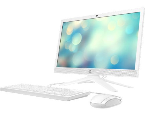 Моноблок 20,7 HP 21-b0058ur NT 5D235EA i3-1005G1/4GB/256GB SSD/UHD Graphics/FHD/noDVD/USB kbd/mouse/cam/Win11Home/snow white купить QBS.ru