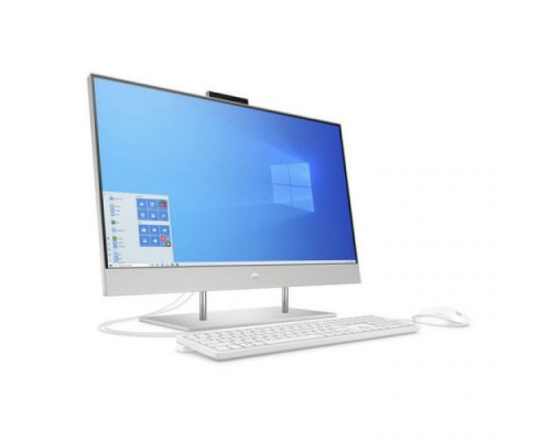 Моноблок 27 HP 27-dp0077ur NT 497A0EA Ryzen 3-4300U/8GB/256GB SSD/Radeon Graphics/FHD/wired kbd/mouse/cam/Win10Home/natural silver купить QBS.ru