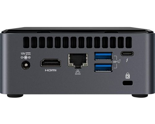 Платформа Intel BXNUC10I7FNHN i7-10710U, 2*DDR4, 2.5 HDD/SSD, M.2 SSD, card-reader, 7.1CH, Glan, WiFi, BT, HDMI, USB-C (DP), 4*USB 3.1, noOS, EU cord купить QBS.ru