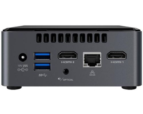 Платформа Intel BOXNUC7CJYHN Celeron J4005, 2*DDR4, 2.5 HDD/SSD, HD Graphics, 7.1CH, WiFi, BT, Glan, 4*USB3.0, 2*HDMI, card-reader, купить QBS.ru