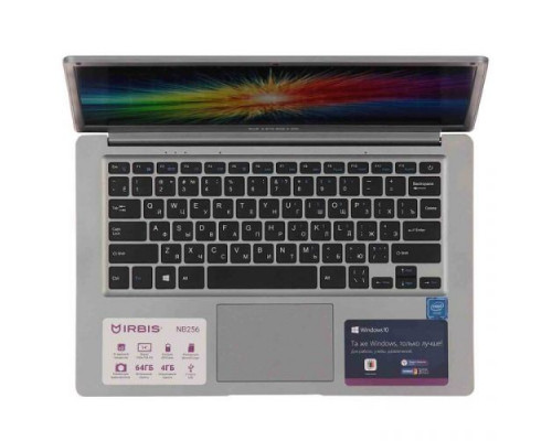 Ноутбук Irbis NB256 N3350/4GB/64GB eMMC/14 HD IPS/HD пraphics 500/WiFi/BT/cam/Win10Home/gray купить QBS.ru