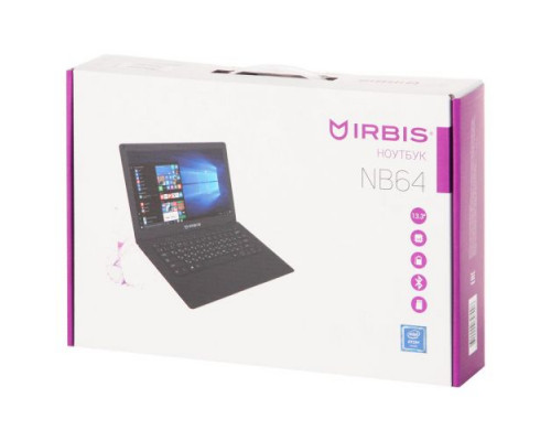 Ноутбук Irbis NB64 Z8350/2GB/32GB/13.3 1080*1920/cam/WiFi/jack 3.5/Win10Home/apple grey купить QBS.ru