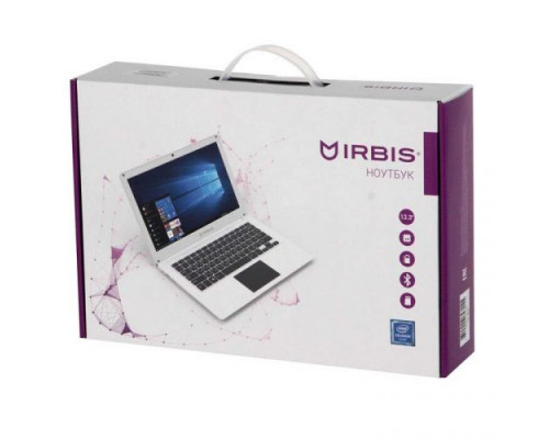 Ноутбук Irbis NB73 J3455/4GB/64GB/cam/HD Graphics 500/13.3/Win10Home/white купить QBS.ru