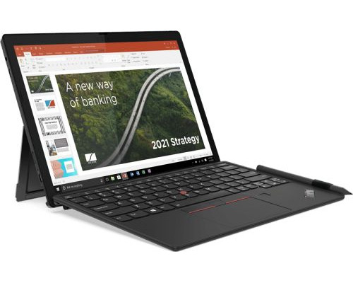 Ноутбук Lenovo ThinkPad X12 Detachable 20UW0004RT i5-1130G7/8GB/256 GB SSD/12.3 Full HD+/Intel Iris Xe Graphics/4G LTE/Win10Pro/черный купить QBS.ru