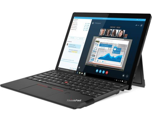 Ноутбук Lenovo ThinkPad X12 Detachable 20UW000MRT i5 1130G7/8GB/256GB SSD/Iris Xe graphics/12.3 FHD+ IPS/touch/WiFi/BT/Cam/Win10Pro/black купить QBS.ru