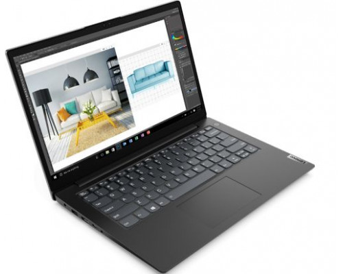 Ноутбук Lenovo V14 G2 ALC 82KC00B4RU Ryzen 5 5500U/8GB/256GB SSD/Radeon graphics/14 FHD/WiFi/BT/cam/Win11Pro/black купить QBS.ru
