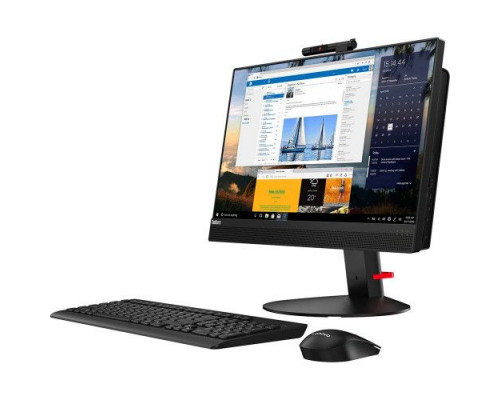 Моноблок 21,5 Lenovo ThinkCentre M820z AIO 10SDS45G00 G5420/8GB/512GB SSD/UHD graphics 610/1920x1080/USB kbd/USB mouse/GbitEth/WiFi/BT/cam/noOS/blac купить QBS.ru