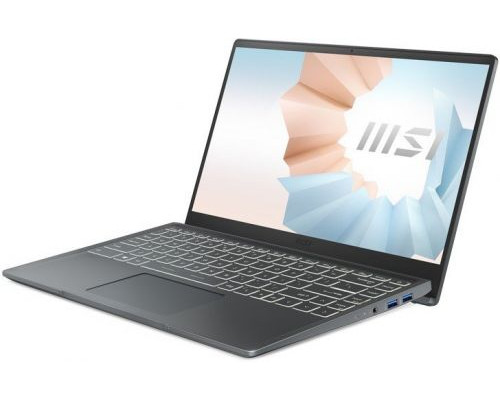 Ноутбук MSI Modern 14 B11MOU-636RU 9S7-14D334-636 i5 1155G7/8GB/512GB SSD/Iris Xe graphics/14 IPS FHD/WiFi/BT/cam/Win10Home/dk.grey купить QBS.ru
