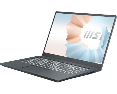 Ноутбук MSI Modern 15 A11MU-832RU 9S7-155266-832 i5 1155G7/8GB/512GB SSD/Iris Xe graphics/15.6 IPS FHD/WiFi/BT/cam/Win10Home/grey купить QBS.ru