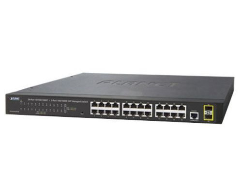 Коммутатор управляемый Planet GS-4210-24T2S купить QBS.ru