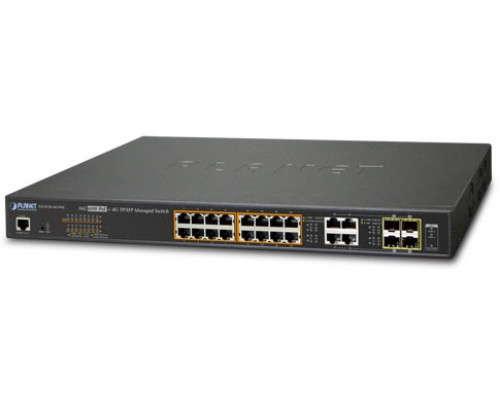 Коммутатор PoE Planet GS-4210-16UP4C купить QBS.ru