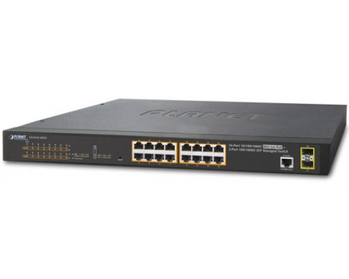 Коммутатор PoE Planet GS-4210-16P2S купить QBS.ru