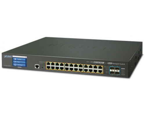 Коммутатор PoE Planet GS-5220-24P4XV купить QBS.ru