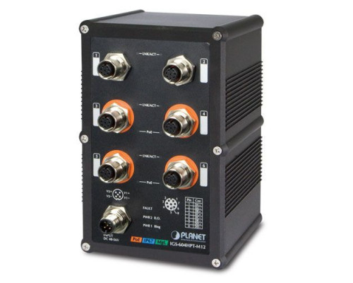 Коммутатор промышленный Planet IGS-604HPT-M12 купить QBS.ru