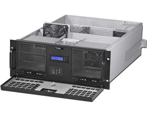 Корпус серверный 4U Procase GE401L-B-0 черный, панель управления, без блока питания, глубина 650мм, MB 12x13 купить QBS.ru