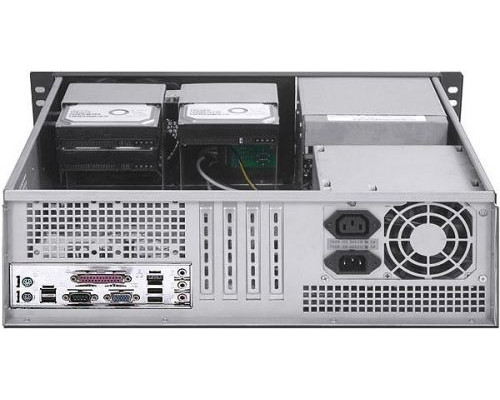 Корпус серверный 3U Procase GM338-B-0 черный, панель управления, без блока питания, глубина 380мм, MB 12x9.6 купить QBS.ru
