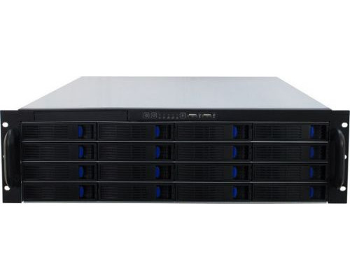 Корпус серверный 3U Procase ES316-SATA3-B-0 (16 SATA3/SAS 6G hotswap HDD), черный, без БП, глубина 650мм, MB 12x13 купить QBS.ru