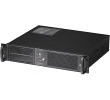 Корпус серверный 2U Procase EM238F-B-0 черный, съемный фильтр, без блока питания, глубина 380мм, MB 9.6"x9.6"