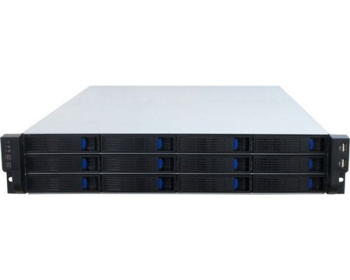 Корпус серверный 2U Procase ES212-SATA3-B-0 (12 SATA II/SAS hotswap HDD), черный, без блока питания, глубина 650мм, MB 12x13 купить QBS.ru