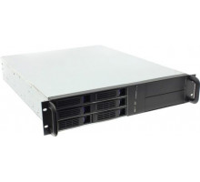 Корпус серверный 2U Procase ES206-SATA3-B-0 (6 SATA III/SAS 6Gbit hotswap HDD), черный, без блока питания, глубина 650мм, MB 12"x13"