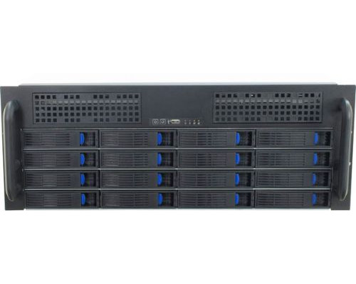 Корпус серверный 4U Procase ES416S-SATA3-B-0 16 SATA3/SAS 6Gb hotswap HDD, черный, без блока питания, глубина 550мм, MB 9.6x12 купить QBS.ru