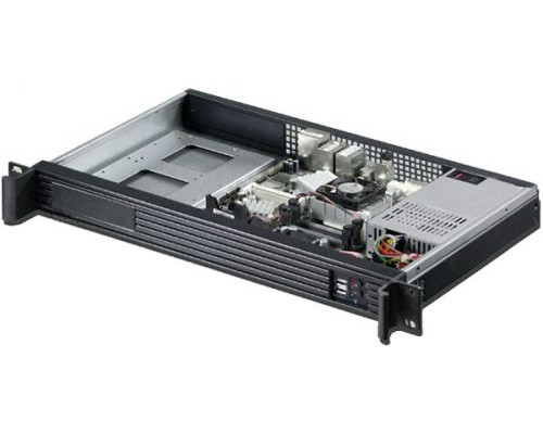 Корпус серверный 1U Procase UM125-FD-B-0 rear/front-access server case 1*3.5 bay, черный, без блока питания, глубина 250мм,  MB mini-ITX 170x170mm купить QBS.ru
