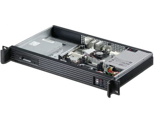 Корпус серверный 1U Procase UM125-FD-B-0 rear/front-access server case 1*3.5 bay, черный, без блока питания, глубина 250мм,  MB mini-ITX 170x170mm купить QBS.ru