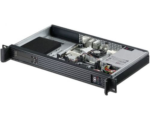 Корпус серверный 1U Procase UM125-FD-B-0 rear/front-access server case 1*3.5 bay, черный, без блока питания, глубина 250мм,  MB mini-ITX 170x170mm купить QBS.ru