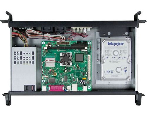 Корпус серверный 1U Procase UM125-FD-B-0 rear/front-access server case 1*3.5 bay, черный, без блока питания, глубина 250мм,  MB mini-ITX 170x170mm купить QBS.ru