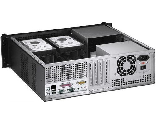 Корпус серверный 3U Procase EM338F-B-0 съемный фильтр, черный, без блока питания, глубина 380мм, MB 12x9.6 купить QBS.ru