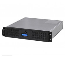 Корпус серверный 2U Procase GE201-B-0 черный, дверца, панель управления, без блока питания, глубина 580мм, MB 9.6"x9/6"