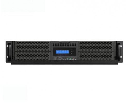 Корпус серверный 2U Procase GE201S-B-0 черный, дверца, панель управления, без блока питания, глубина 430мм, MB mini-ITX купить QBS.ru