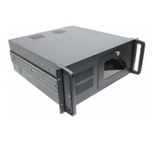 Корпус серверный 4U Procase GM430-B-0 черный, панель управления, без БП глубина 300мм, MB 12"x9.6"