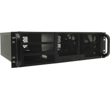 Корпус серверный 3U Procase RM338-B-0 3x5.25+8HDD,черный,без блока питания,глубина 380мм, MB CEB 12"x10.5"