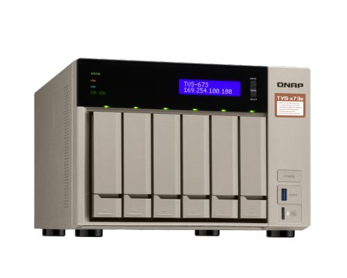 Сетевой RAID-накопитель QNAP TVS-673e-8G купить QBS.ru