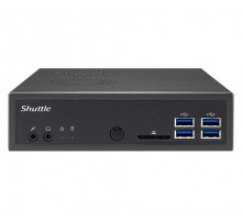 Платформа Shuttle XPC slim DA320 AM4, AMD A320, 2*SODIMM DDR4, 2.5" HDD/SSD, M.2, 5.1CH, 2*Glan, card reader, 6*USB 3.2, HDMI, 2*DP, 2*COM, audio, noO