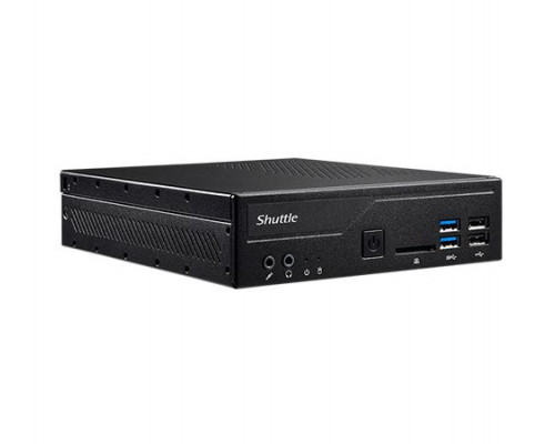 Платформа Shuttle XPC slim DH410 LGA1200, H410, 2*SODIMM DDR4, 2.5 HDD/SSD, M.2, 5.1CH, 2*Glan, card reader, 4*USB 3.2, HDMI, DP, 2*COM, audio, noOS купить QBS.ru