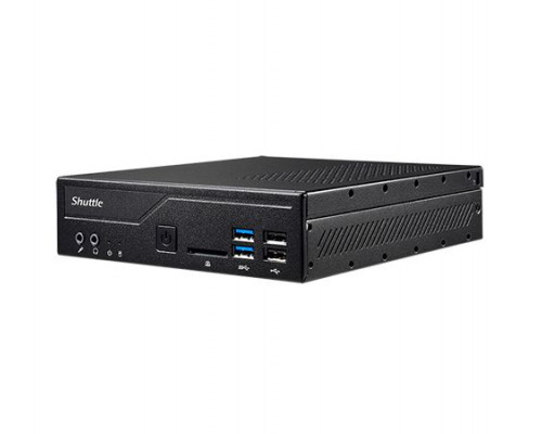 Платформа Shuttle XPC slim DH410 LGA1200, H410, 2*SODIMM DDR4, 2.5 HDD/SSD, M.2, 5.1CH, 2*Glan, card reader, 4*USB 3.2, HDMI, DP, 2*COM, audio, noOS купить QBS.ru