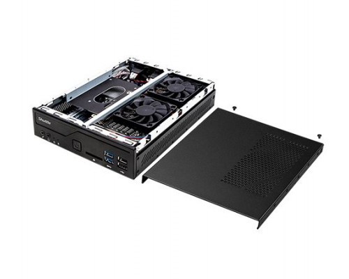 Платформа Shuttle XPC slim DH410 LGA1200, H410, 2*SODIMM DDR4, 2.5 HDD/SSD, M.2, 5.1CH, 2*Glan, card reader, 4*USB 3.2, HDMI, DP, 2*COM, audio, noOS купить QBS.ru