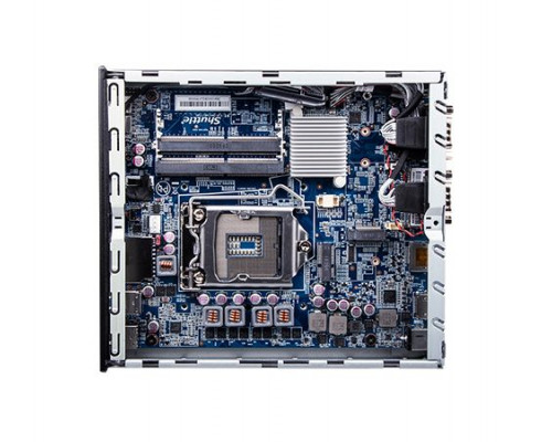 Платформа Shuttle XPC slim DH410 LGA1200, H410, 2*SODIMM DDR4, 2.5 HDD/SSD, M.2, 5.1CH, 2*Glan, card reader, 4*USB 3.2, HDMI, DP, 2*COM, audio, noOS купить QBS.ru